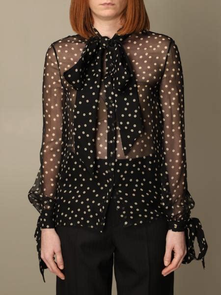 ysl polka dot shirt|SAINT LAURENT Polka.